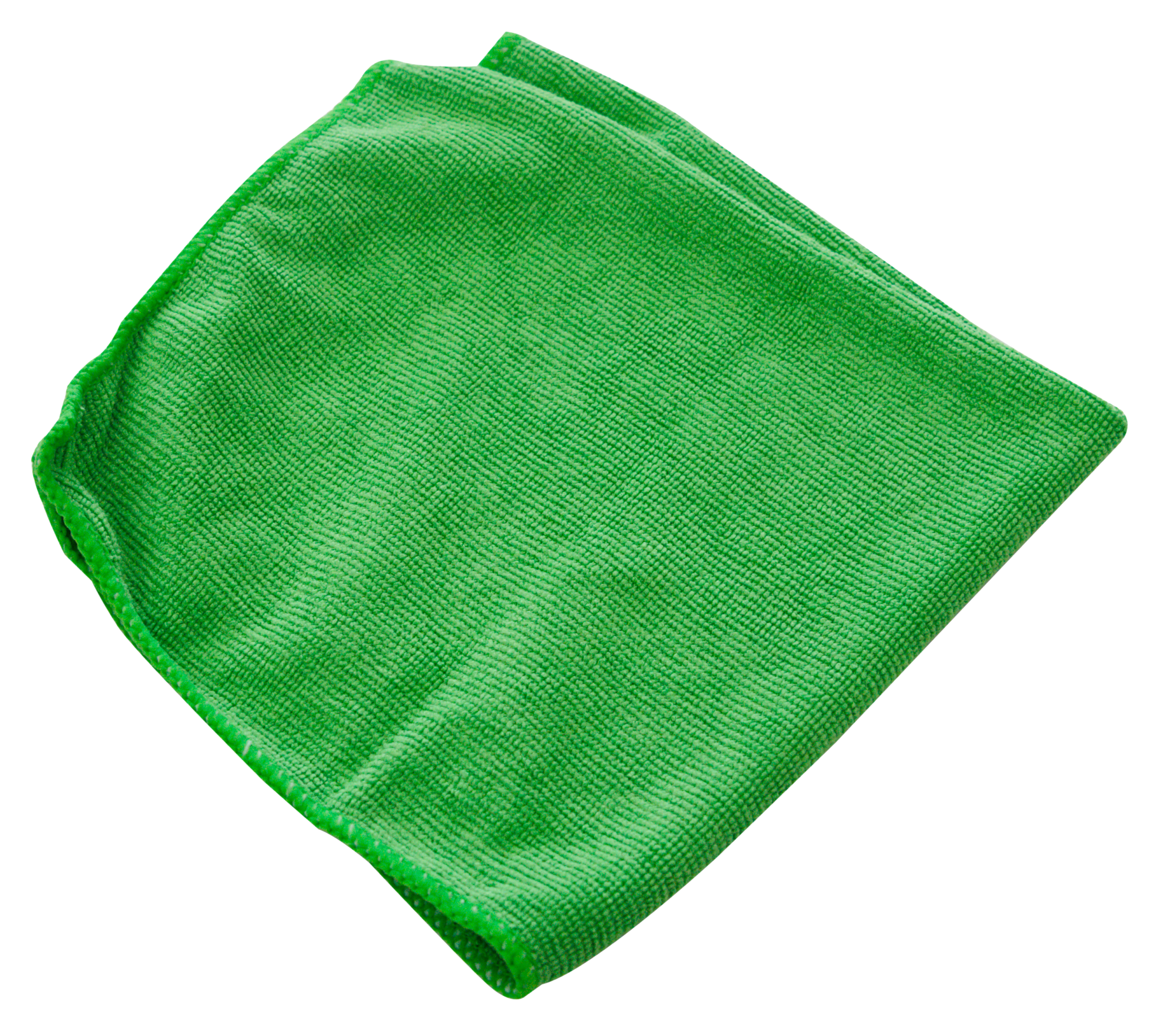 Green cleaning cloth — common areas